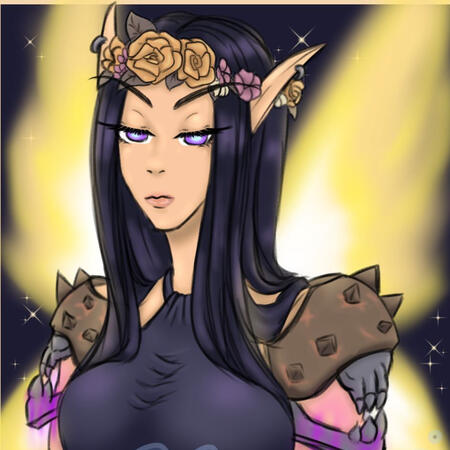 Sketch Color: Paladin Blood Elf