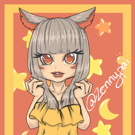 Sketch Color: Miqo'te